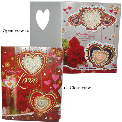 "Valentine Musical Greeting Card -912-001 - Click here to View more details about this Product
